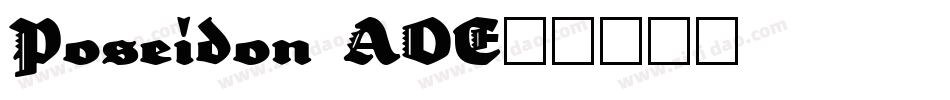 Poseidon AOE字体转换